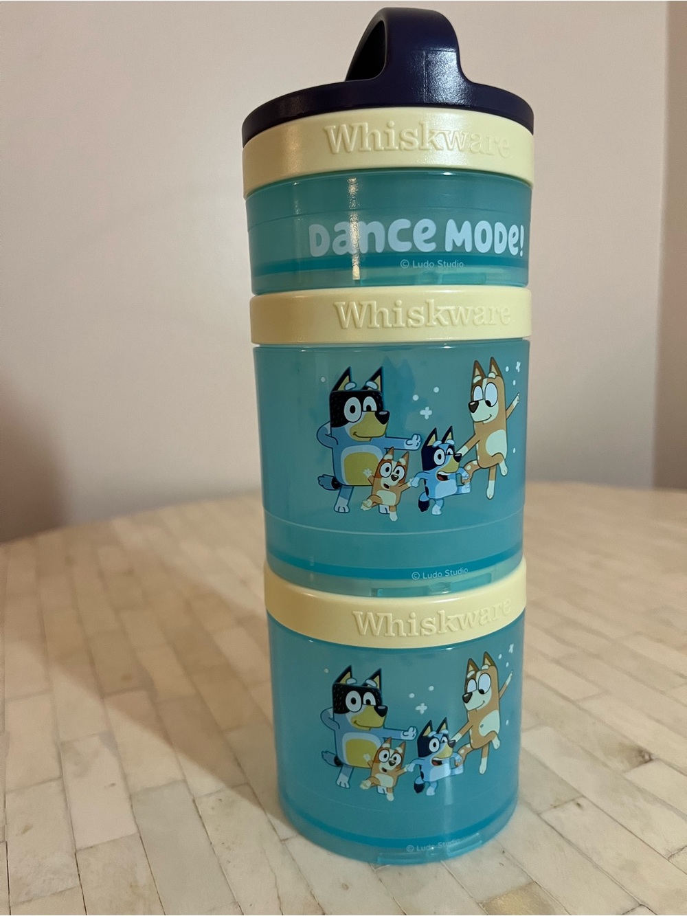 Whiskware Bluey 'Dance Mode' Stackable Snack Containers